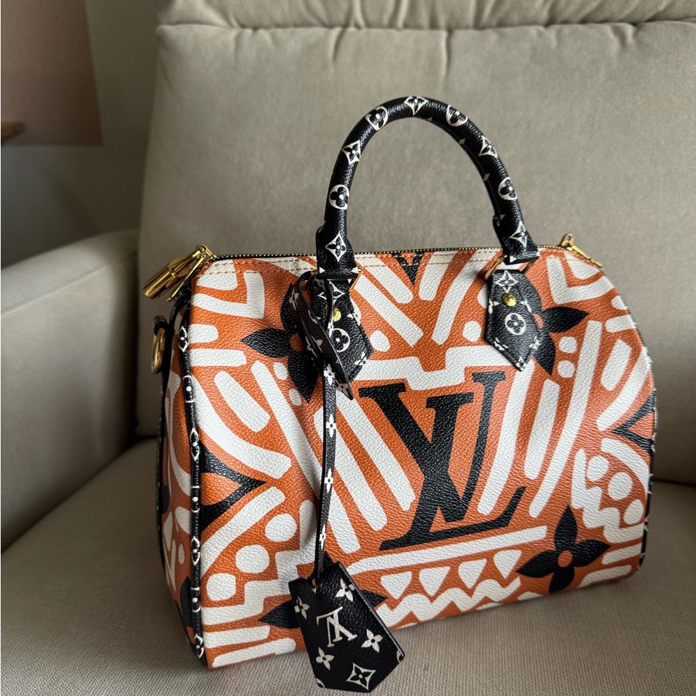 Louis Vuitton Orange and Black Patterned Women's Bag
